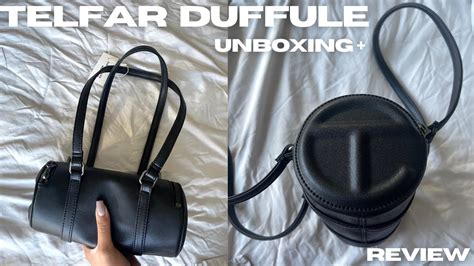 Telfar Black Duffle Bag Unboxing Review My Telfar Collection Is It Worth It Youtube