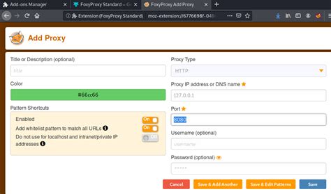 Set Up FoxyProxy In Firefox Guide For Burp Suite Security Cipher