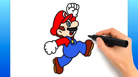 How To Draw Mario Jumping Easy Drawing Tutorial YouTube