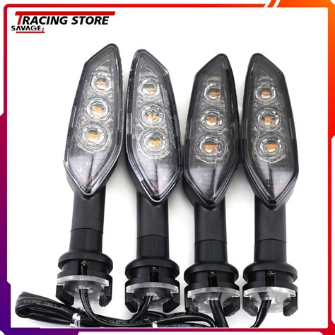 Pisca Led Motocicleta Sinais De Volta Luz Para Mt Mt Mt Mt Mt