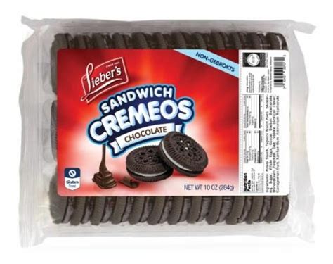 Lieber S Chocolate Creme Cookies 10 Oz QFC