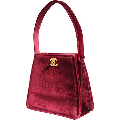 Chanel Couture Double Sided Red Velvet Bag Katy Kane Rubylux