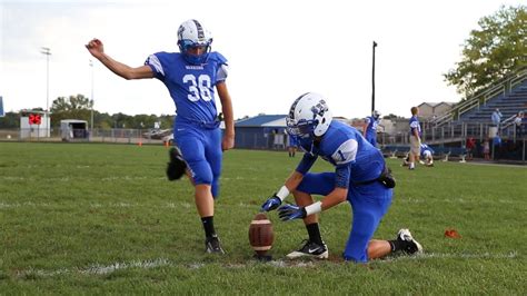 Kicking A Football The Old Fashioned Way