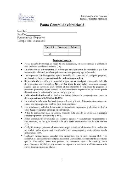 C2 finanzas control pensiones Introducción a las Finanzas Profesor