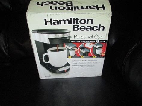 Hamilton Beach Personal One Cup Pod Brewer Model 49970 Lema