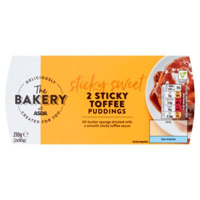 The BAKERY At ASDA 2 Sticky Toffee Puddings HelloSupermarket