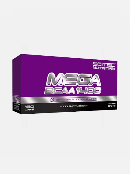 MEGA BCAA 1400 120 cápsulas Scitec Nutrition