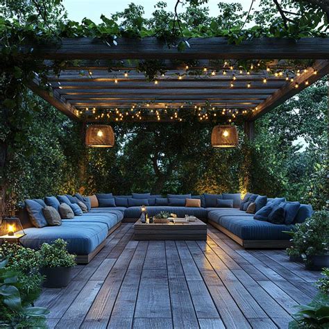 large deck furniture layout ideas