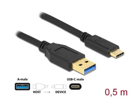 Delock 83869 Superspeed Usb 32 Usb C Kábel Fekete