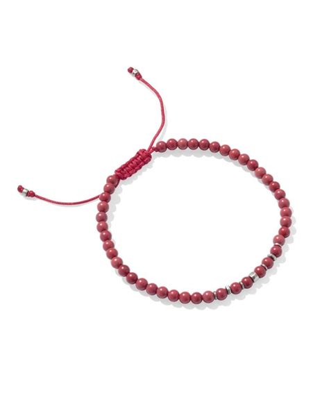 Otto Oxidized Sterling Silver Beaded Bracelet In Red Magnesite Kendra Scott