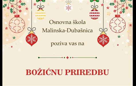 O Malinska Duba Nica Poziva Na Tradicionalnu Bo I Nu Priredbu