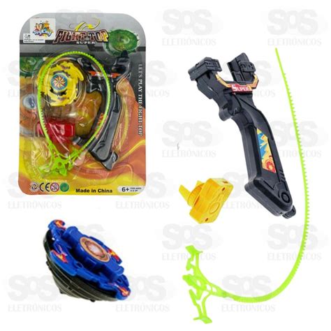 Kit Beyblade Lan Ador Fight Top Toy King Tk