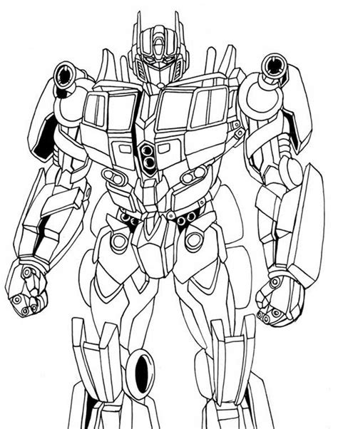 Optimus Prime Colorir - 75+ Desenhos do Optimus Prime para Imprimir e Colorir