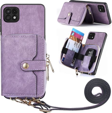 Phone Case For Samsung Galaxy A22 5gboost Mobile Celero 5g Zipper Wallet Cover With