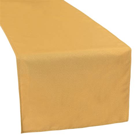 Beautiful Polyester Table Runner Gold Cv Linens