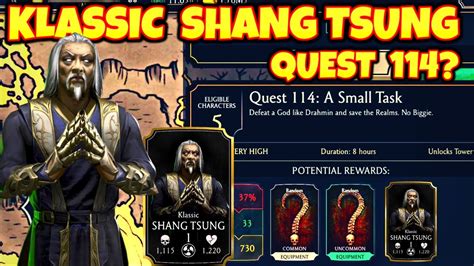 Can We Get Klassic Shang Tsung From Quest 114 In Mortal Kombat Mobile