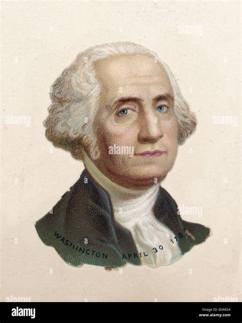 George Washington 1732 1799 First American President Stock Photo