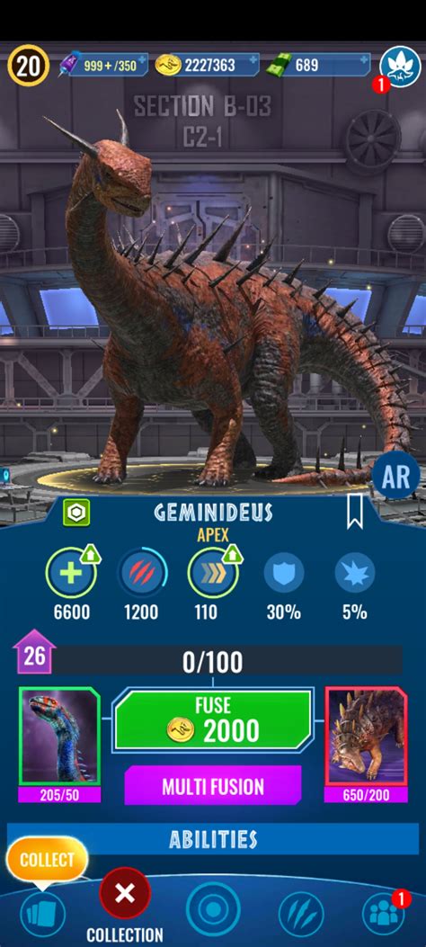 New apex Geminideus : r/JurassicWorldAlive