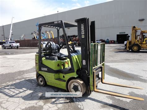 Clark Cgc 4 000 Lbs Forklift Triple Mast Side Shift