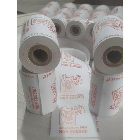 Jual Kertas Thermal Spbu Pasti Pas X Shopee Indonesia