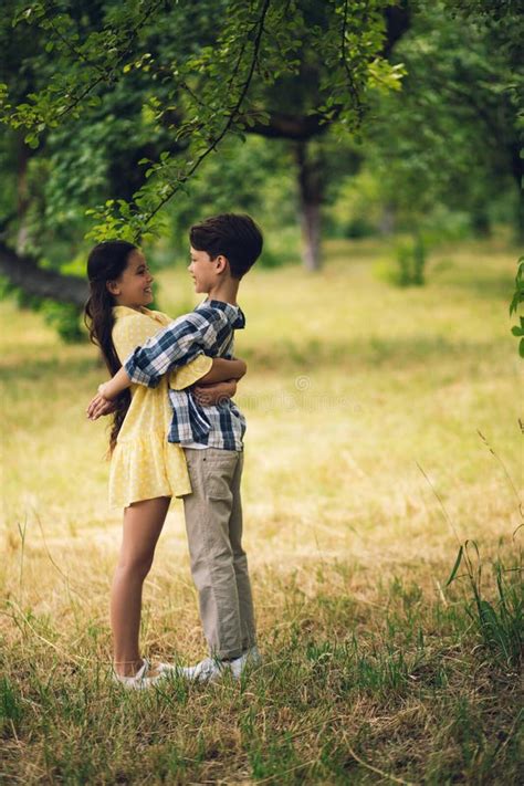 Little Kids Hugging Stock Photo Image Of Friendship 124786948