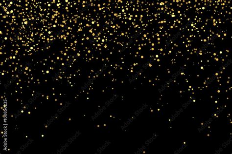 gold glitter texture on a black background Stock Vector | Adobe Stock