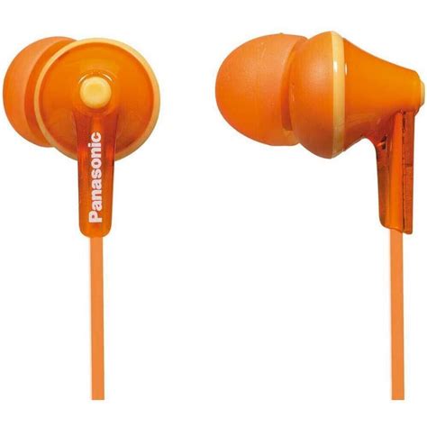 Panasonic Rp Hje125 Z Ergofit In Ear Earbud Headphones Orange Ebay