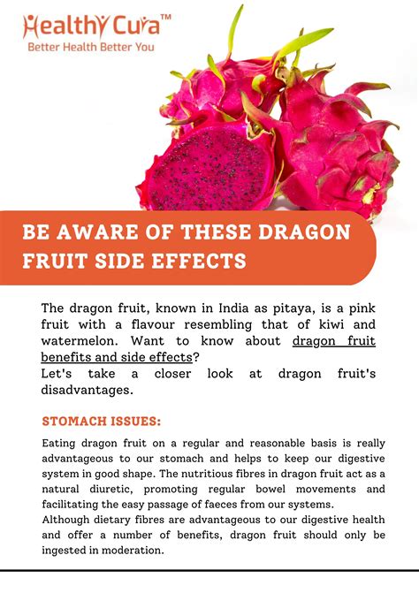 Be Aware Of These Dragon Fruit Side Effects | Healthy Cura by Healthy