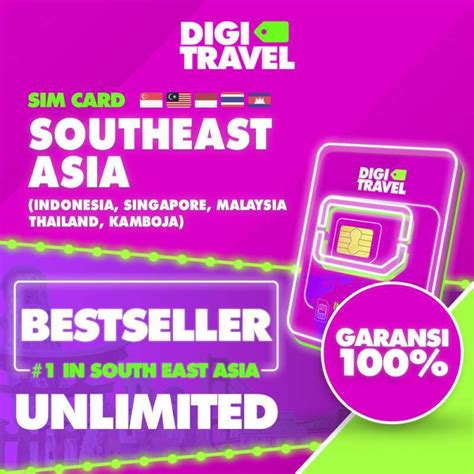 Promo Digi Travel Sim Card Singapore Malaysia Thailand Kamboja