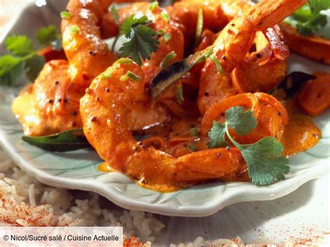 Crevettes Au Lait De Coco Et Curry Rouge Facile Découvrez Les