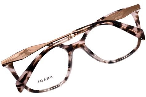 Prada PR 02ZV ROJ1O1 Eyeglasses Women S Pink Tortoise Full Rim 54 17