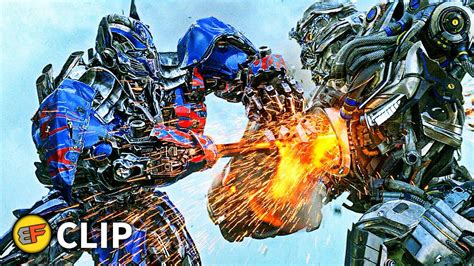 Optimus Prime Vs Galvatron Lockdown Transformers Age Of Extinction