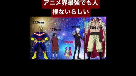 身長170cmない男は人権ないらしい（ドラゴンボール、呪術廻戦、ワンピース、ナルト、僕のヒーローアカデミア） Shorts アニメ コラボ