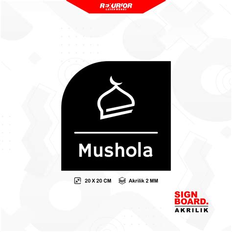 Jual Sign Akrilik Papan Tanda Mushola Ukuran X Cm Shopee Indonesia