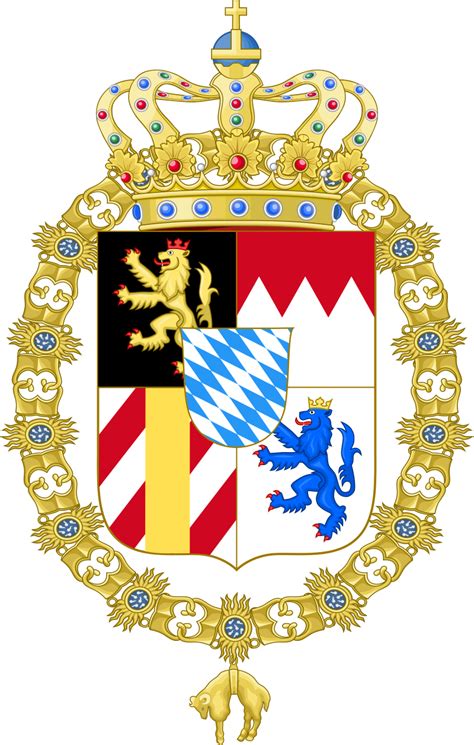 Royal Coat Of Arms Of The Kingdom Of Bavaria Since 1835 Order Of The