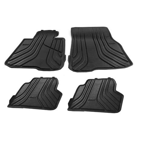 Floor Mat Set Front And Rear All Weather Rubber Anthrazit Genuine Bmw Bm 4140702 Kit