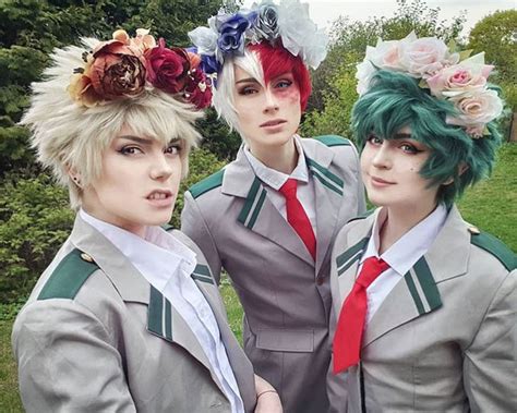 Kacchan, Todoroki y Deku || Boku no Hero Academia | Todoroki cosplay ...