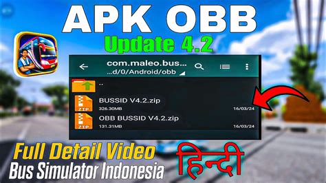 UPDATE APK OBB BUSSID V4 2 How To Set Up Apk Obb File In Bus