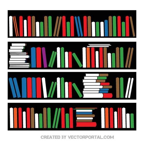 Bookshelf image Royalty Free Stock SVG Vector