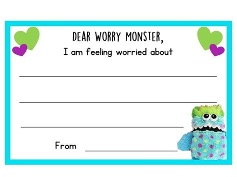 Worry Monster Resources Teaching Resources