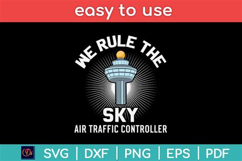 We Rule The Sky Air Traffic Controller Graphic By Designindustry · Creative Fabrica