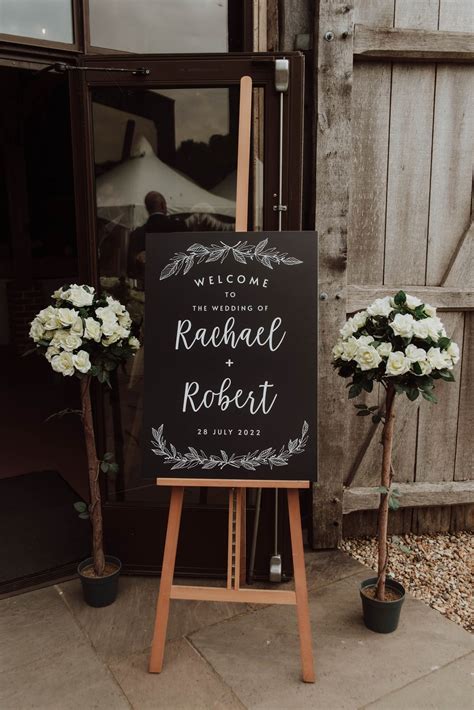 Welcome Wedding Sign Wedding Welcome Sign Black Wedding Sign Wedding