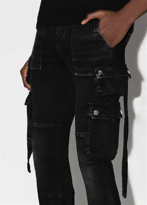 Tactical Cargo Aged Black Amiri Mens Denim Steven Payco