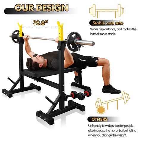 Bench Press Canpa Olympic Weight Bench With Squat Rack Workout Bench