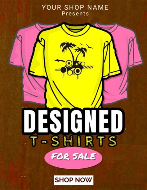 Copy Of T Shirts Sales Template Postermywall