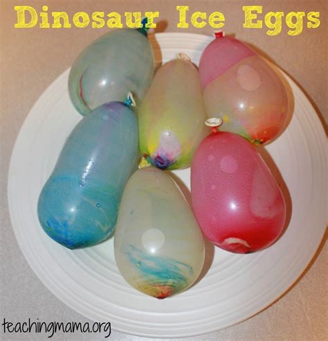 Dinosaur Ice Eggs - Teaching Mama