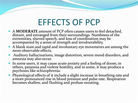 PPT - PCP (Phencyclidine) PowerPoint Presentation - ID:6994056