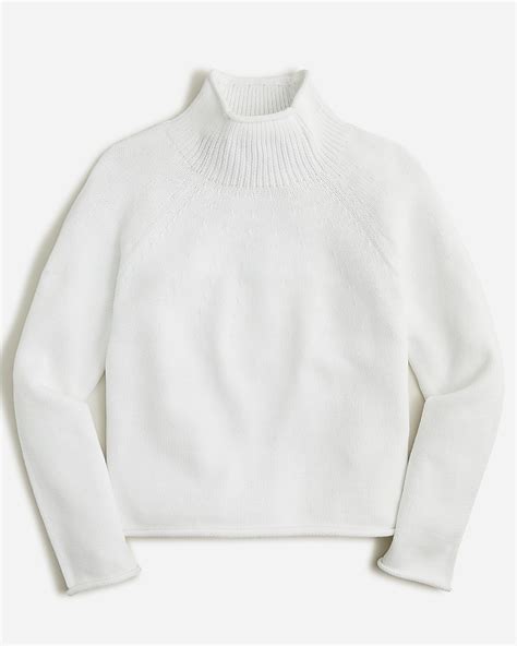 Jcrew Cotton Blend Rollneck™ Sweater For Women