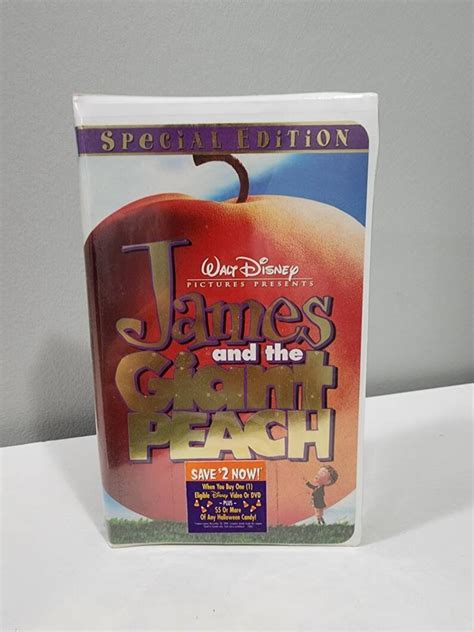 James And The Giant Peach VHS 1996 Brand New Sealed Etsy Canada