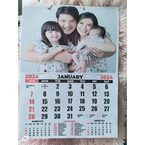 Customized Calendar 2024 Shopee Philippines